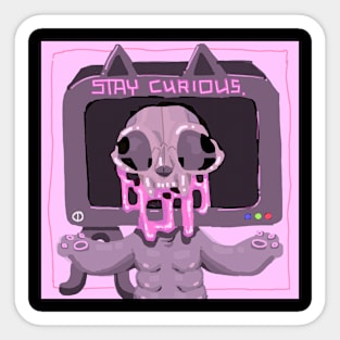 Stay Curious TV Sticker